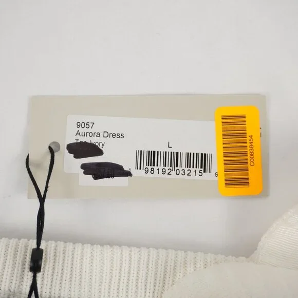 Cara Cara Aurora Two-Tone Striped Midi Dress In Tan Ivory Size Large (NWD) - Picture 8 of 11